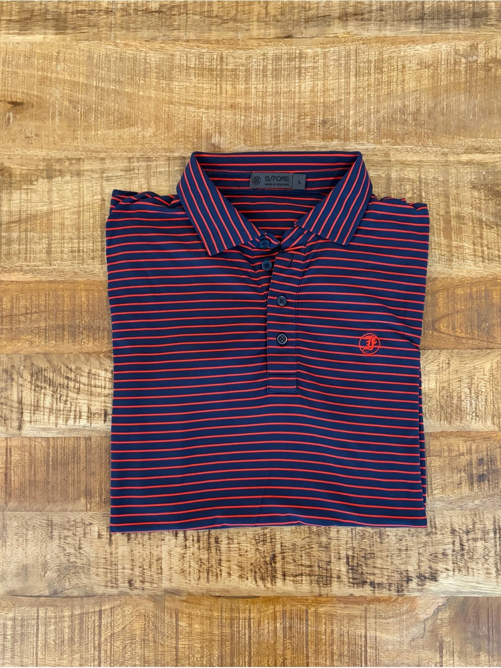 G/Fore Striped Performance Golf Polo